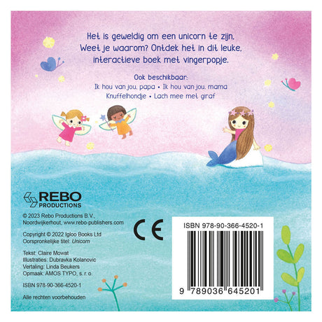 Rebo forlag enhjørning - fingerdukkebog