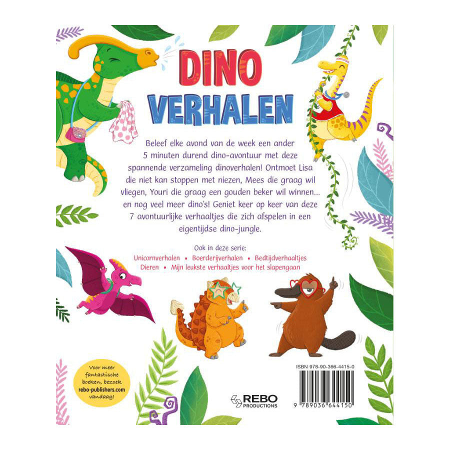 Rebo udgiver dinosaurhistorier. 5 minutters historier. 4+