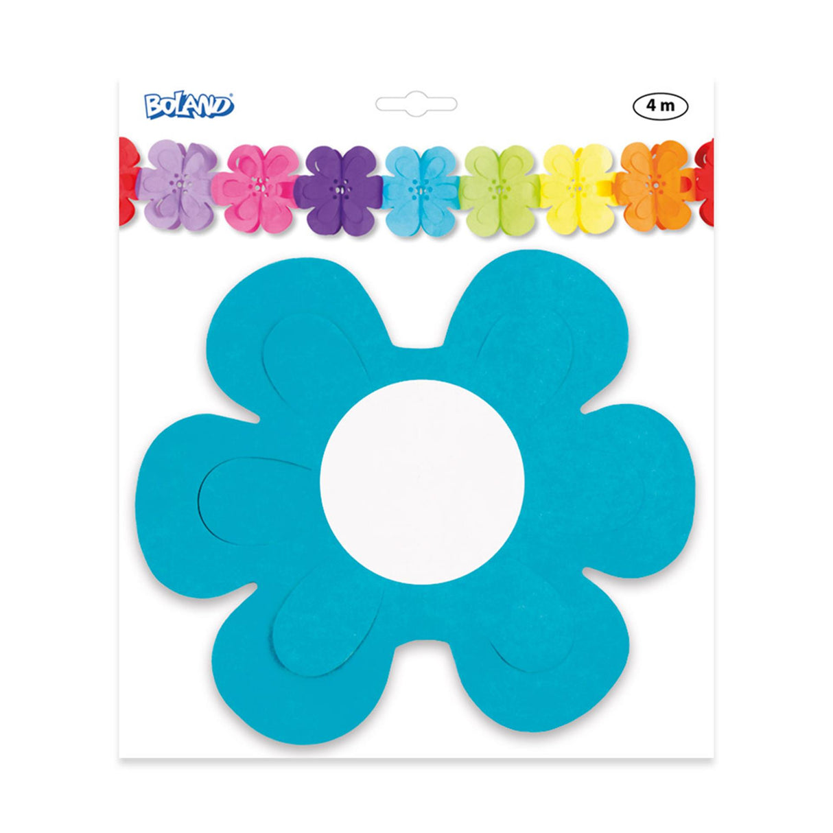Boland papirguirlande flower power 4 mtr