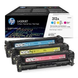 Tonerpatron hp ce440am nr. 312a cyan magenta gul 3-pak