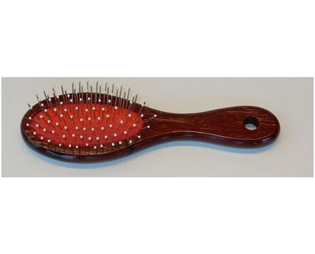 Hårbørste 16,5 cm oval lille træ 309p