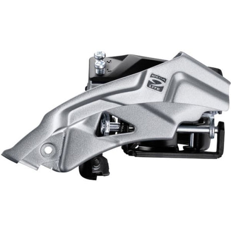 Shimano forskifter 3 x 9-trins altus fd-m2000 topsving - dobbelt træk med lav klemme - 40t (66-69°) - sort sølv