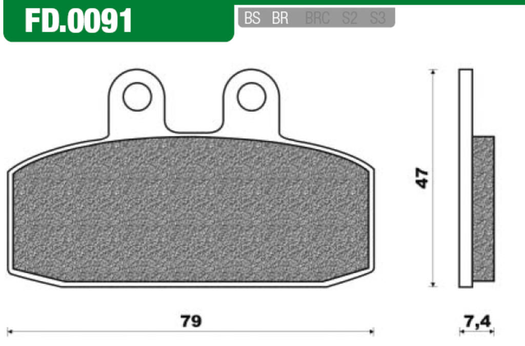 NewFren Brake Block Set FD0091