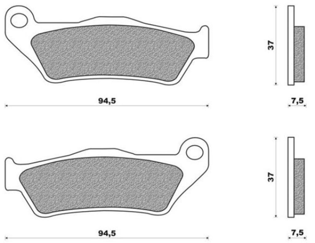 NewFren Brake Block Set FD0186