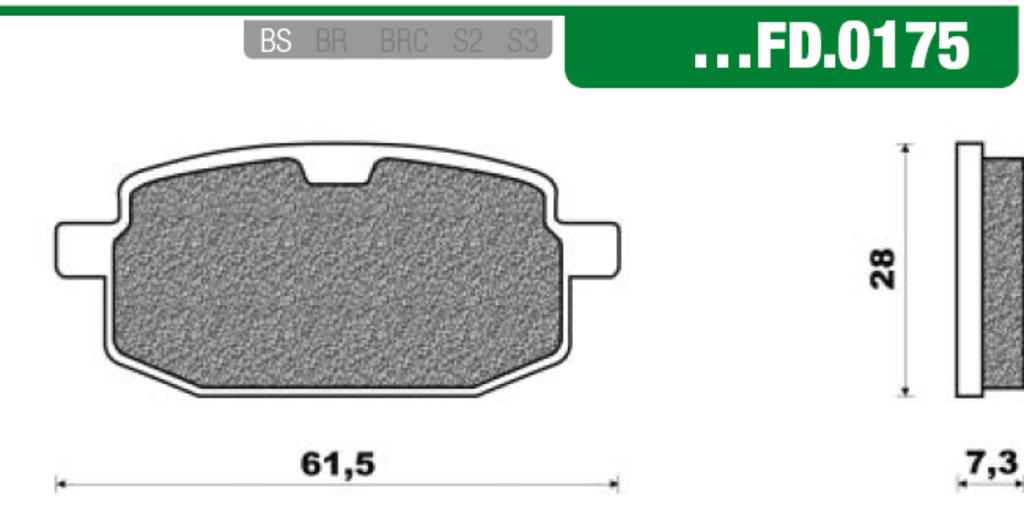 NewFren Brake Block Set FD0175
