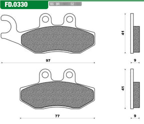 NewFren Brake Block Set FD0330