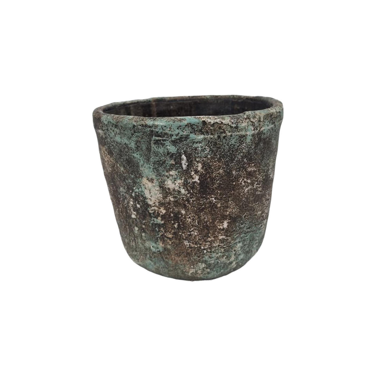 Mansion atmosphere toulon bloempot steen bruin 16x14cm