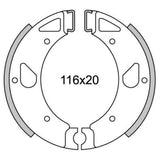NewFren Brake Segment GF0071 Florett-80 Back (1980->) 116*20mm