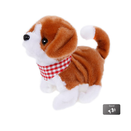 Take me home running hundeplys 17 cm junior hvid brun