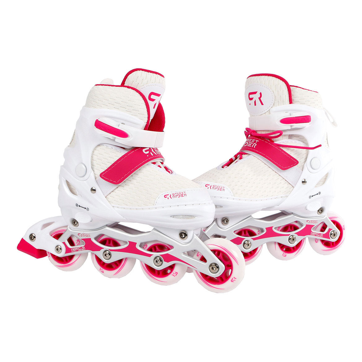 Street Rider Inline Skeelers White, størrelse 38-42