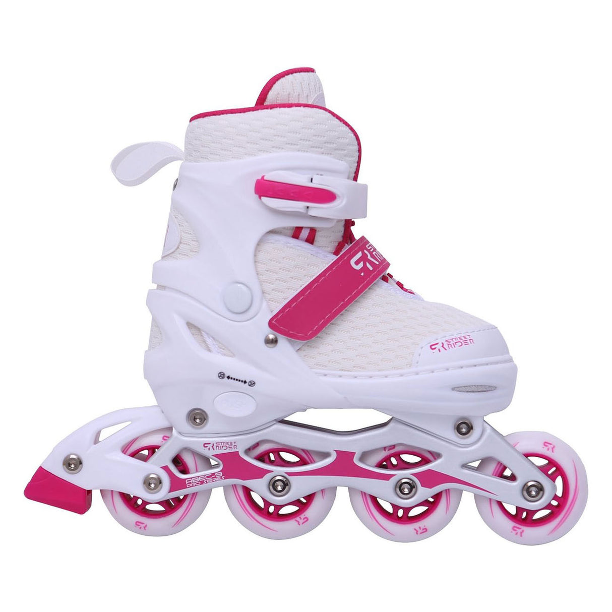 Street Rider Inline Skeelers White, størrelse 38-42