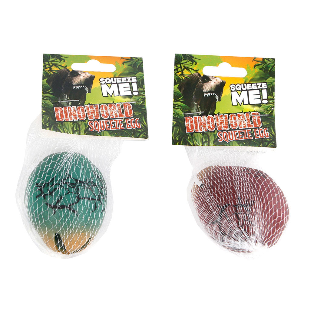Dinoworld anti-stress klemmeæg med dinosaurfigur