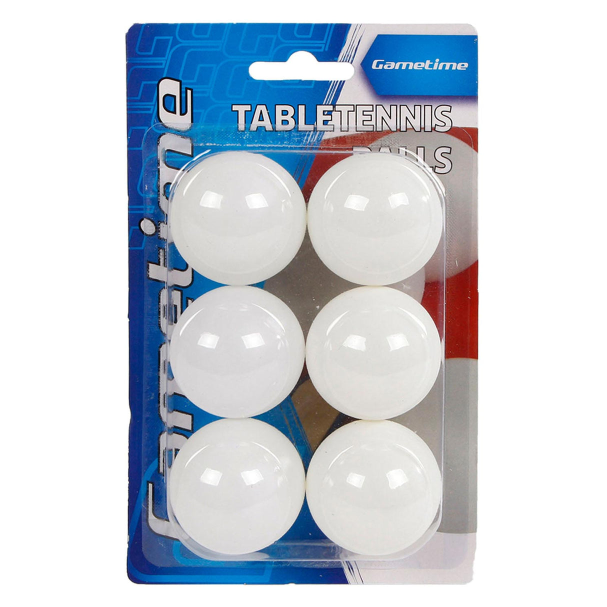 Gametime Table Tennis Balls, 6st