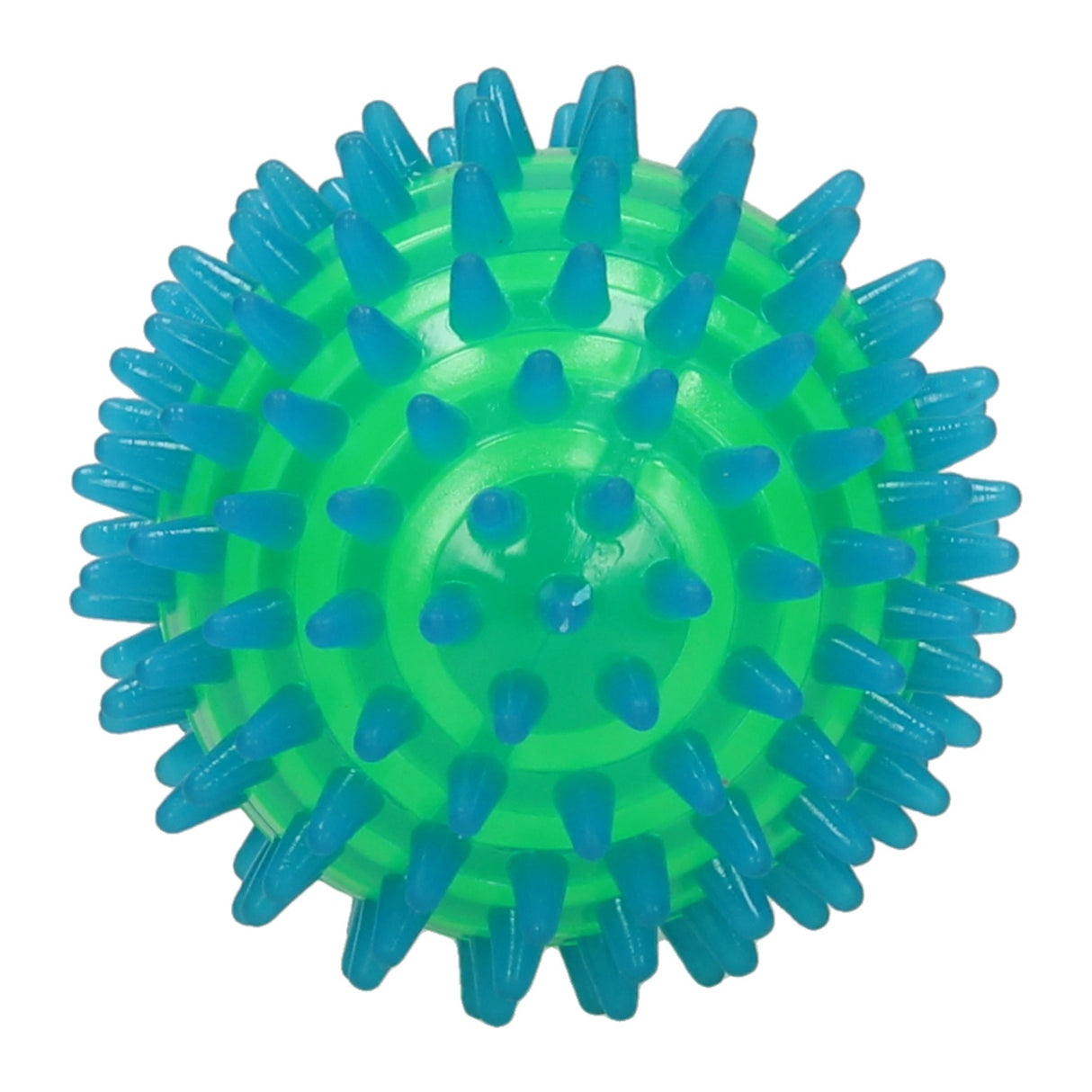 Hoppende kugle spikey med lys 9cm
