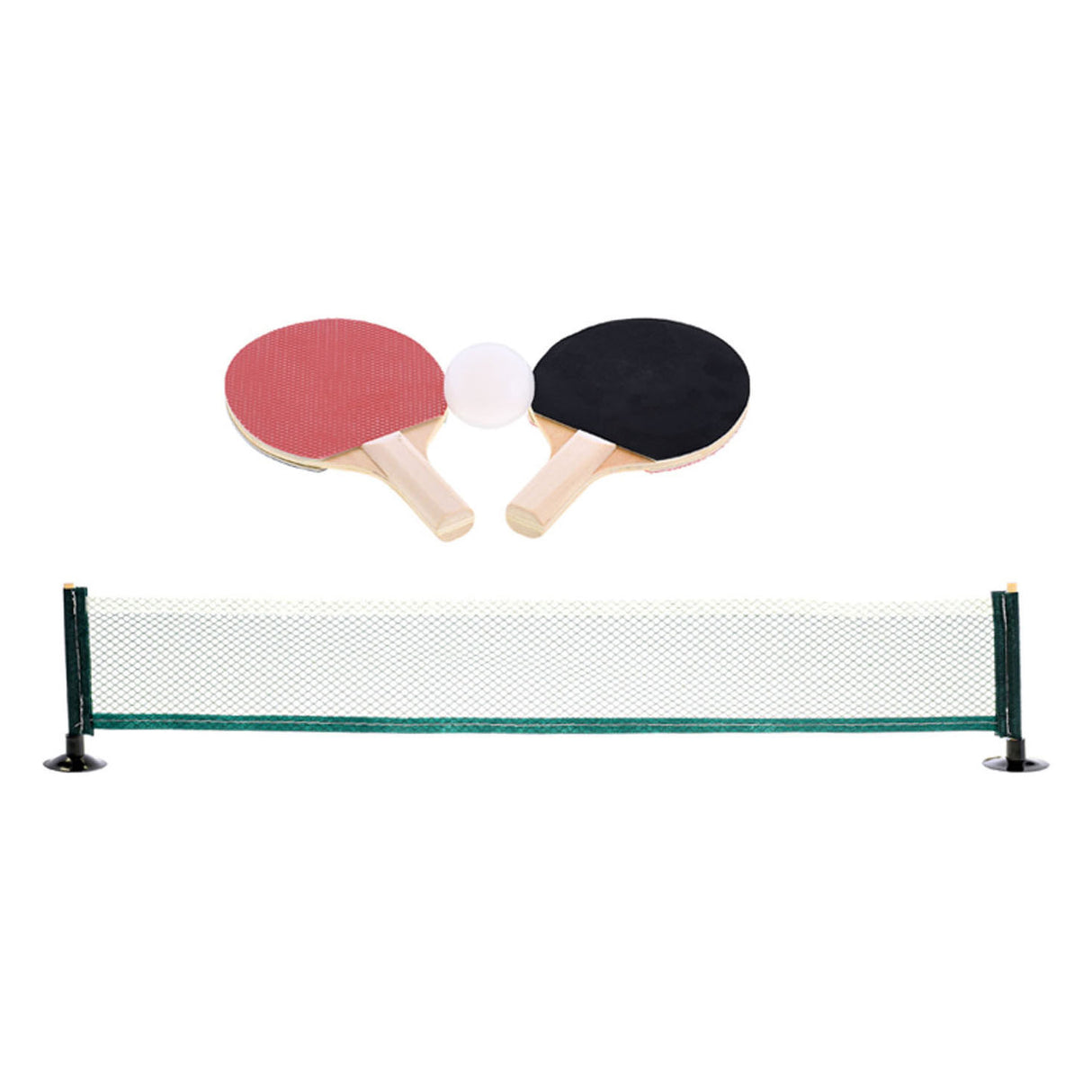 Gametime bordtennissæt mini 16 x 9 cm sort rød 4-delt