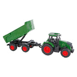 Kids Globe Globe Tractor med trailergrøn, 41 cm