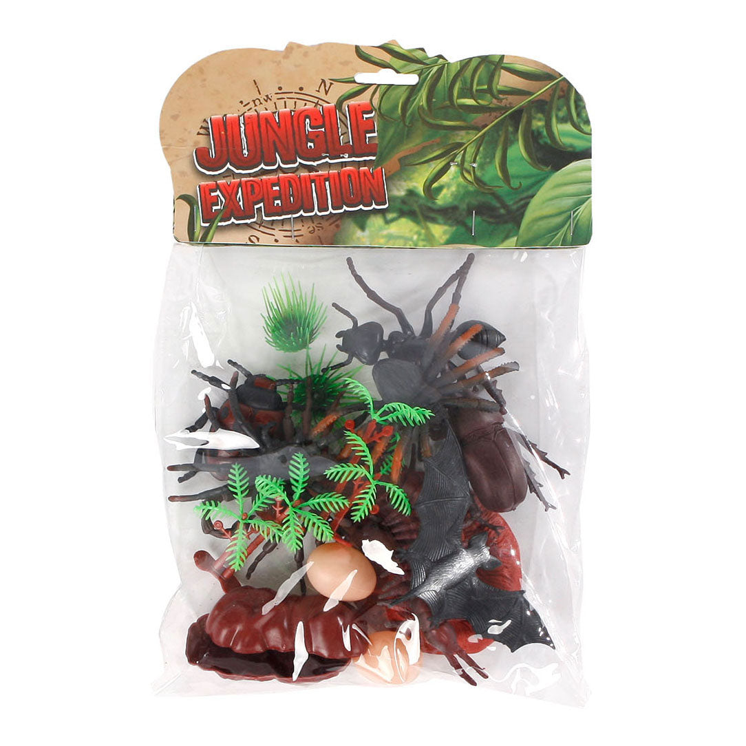 Jungle Expedition Insicts and Reptil Set, 17dlg.