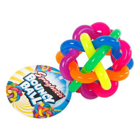 Rainbow spaghetti hoppebold