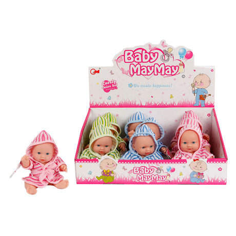 Toys Amsterdam babydukke med badekåbe, 20cm
