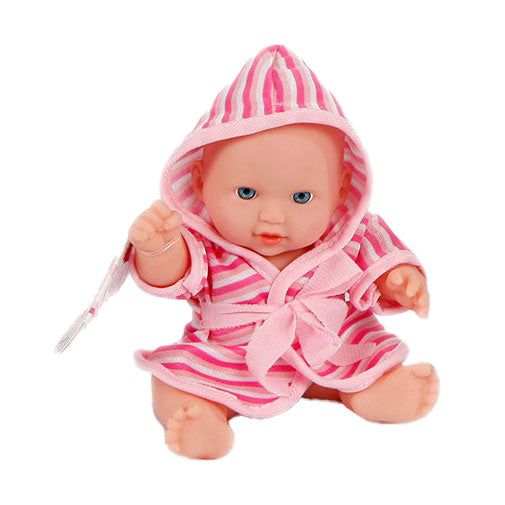 Toys Amsterdam babydukke med badekåbe, 20cm