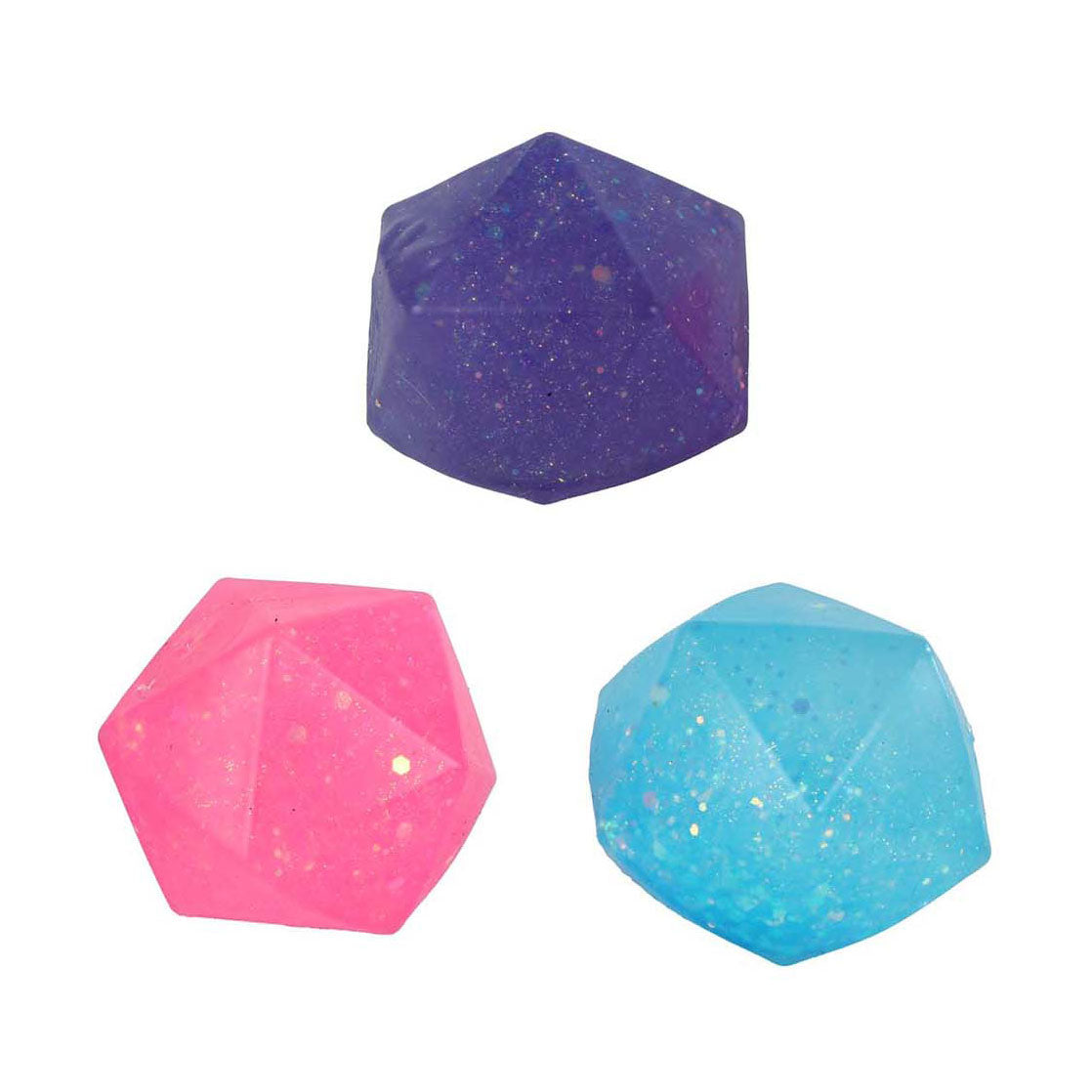 Glamour diamant glitter squeeze kugle, 6 cm
