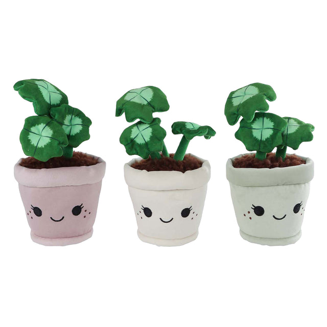 Tag mig hjem kælen planteplys - kløver, 19cm