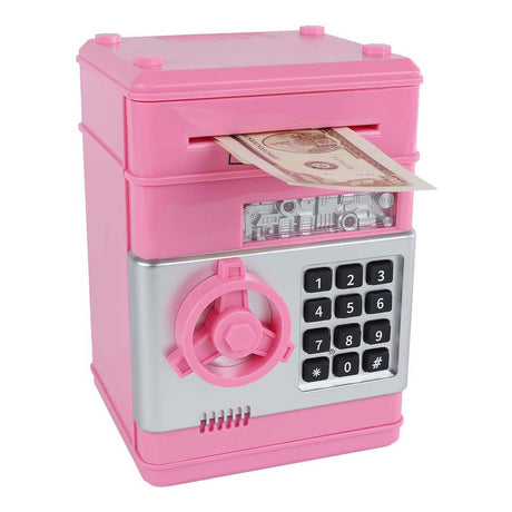 Van manen pengesikkert legetøj med hemmelig kode pink 19,5cm.