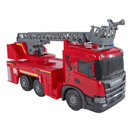 2-play scania lastbil brandbil friktion med lys og lyd