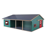 Børnekuglestald med opbevaring og græsgang 1:32 75x68x28cm