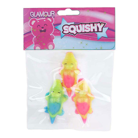 Glamour squishy, ​​3 stk.