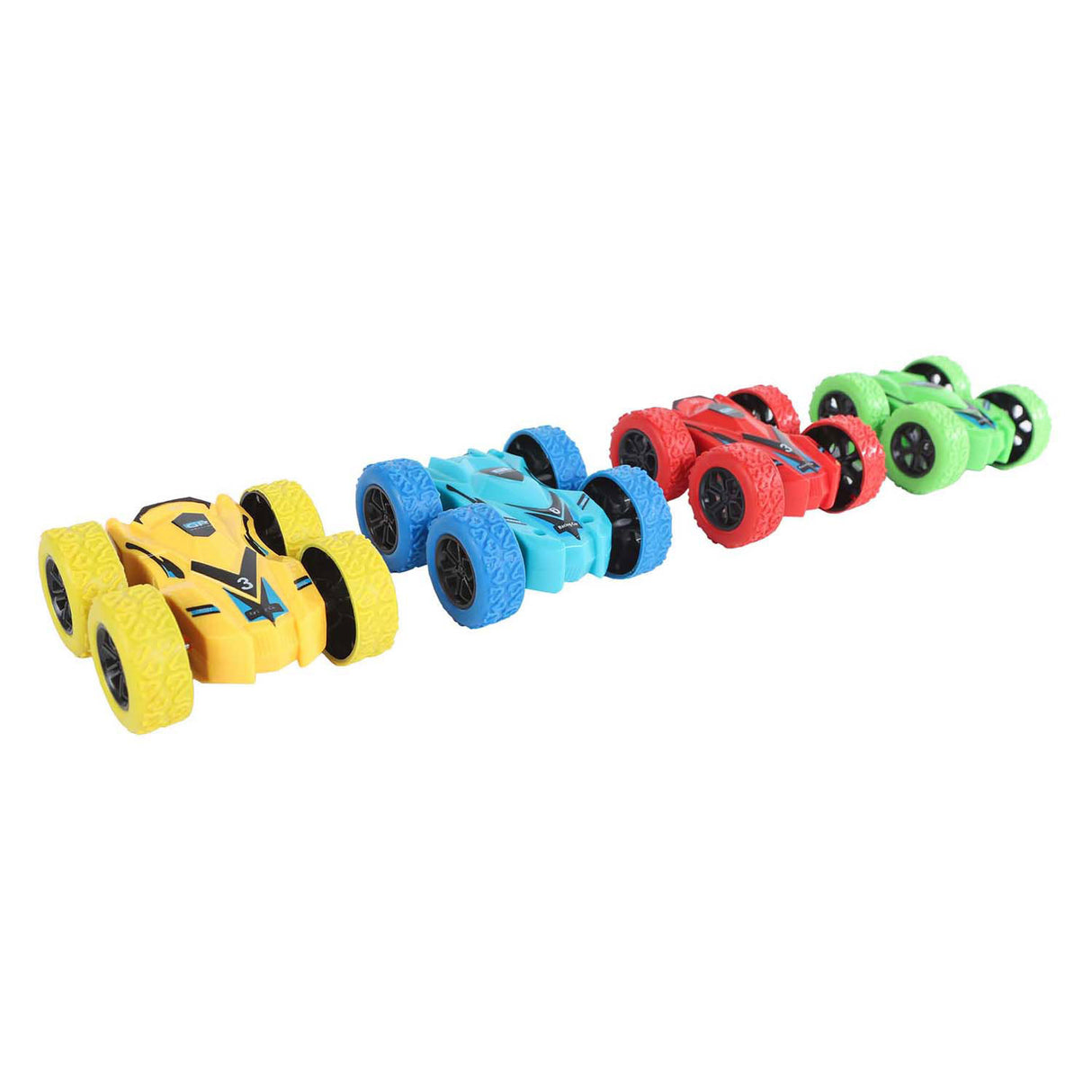 Roadblasters stuntbil vipper over 180 friktion 7,5 cm