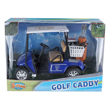 2-play golf caddie med golfkøller
