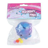 Glamour squishy hval med glitter