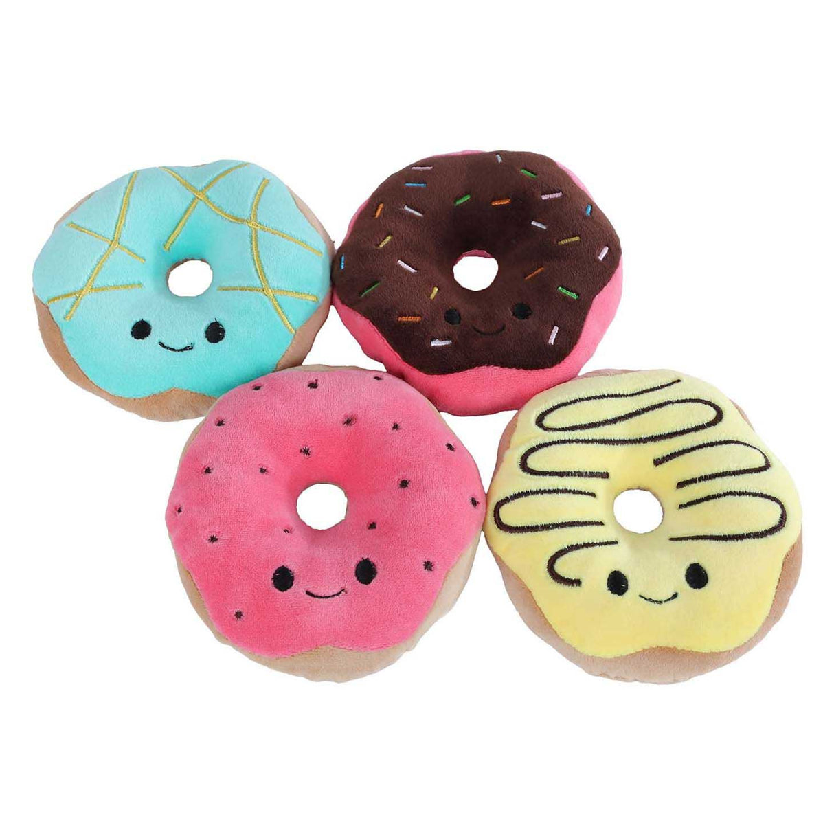 Fluffy menu plys med 4 donuts - 40 cm