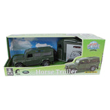 Kids globe landrover med cheval liberte hestetrailer - 28cm