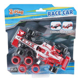 2-play formel racerbil med ekstra dæk trækker tilbage