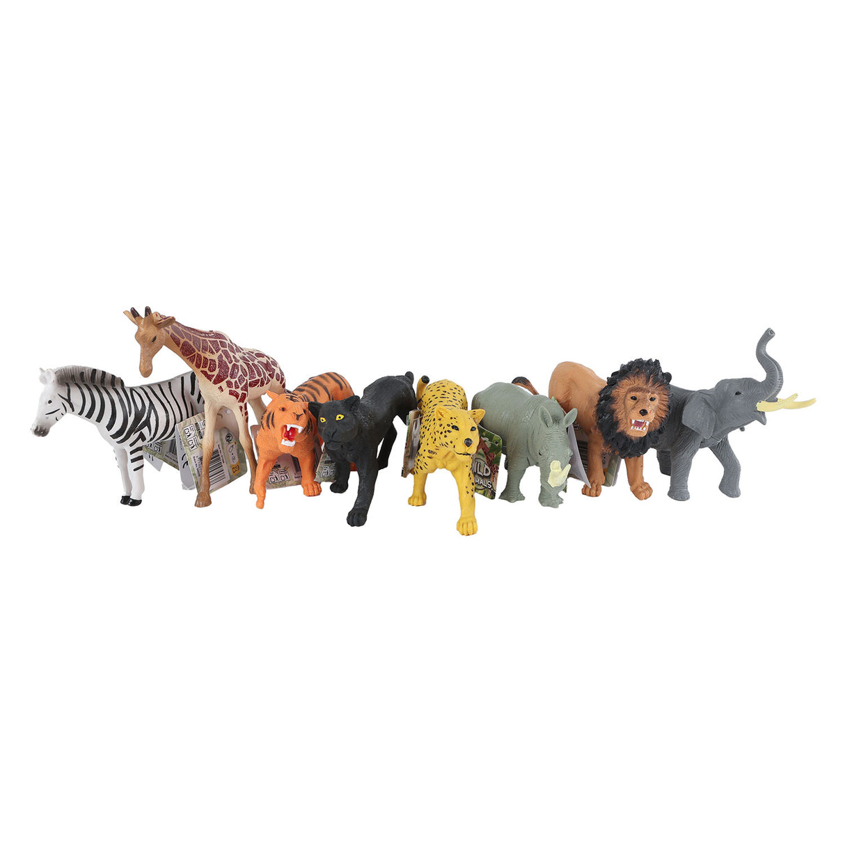 Jungleekspedition vilde dyr - 8 stk.