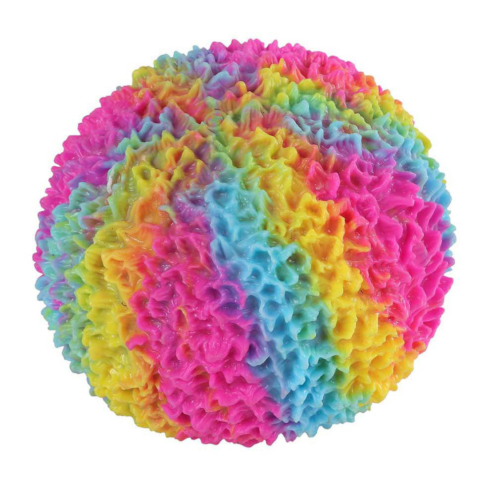 Pufferbold funky mania regnbue 18cm 3 assorteret