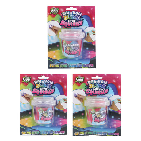 Ty super goo regenboog put met squishy - 90gr.