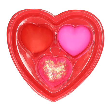 Squishy sansehjerter 3 stk 4cm