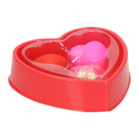 Squishy sansehjerter 3 stk 4cm
