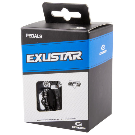 Exustar pedaler e-pm211 (spd) sort aluminium