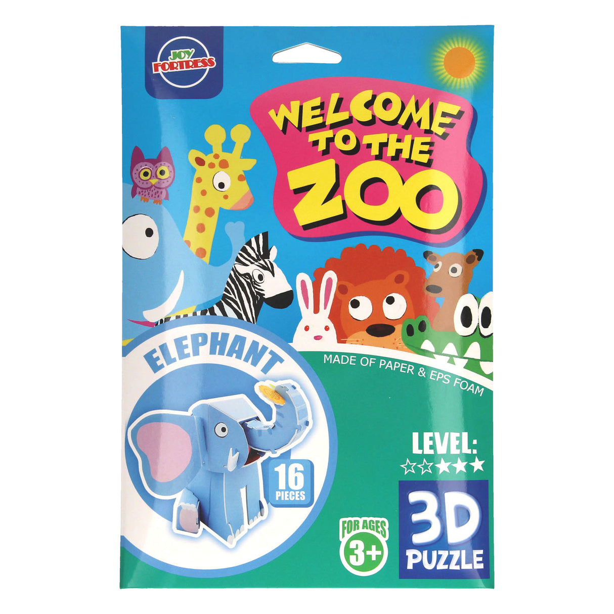 Skum 3D -puslespil Wild Animal