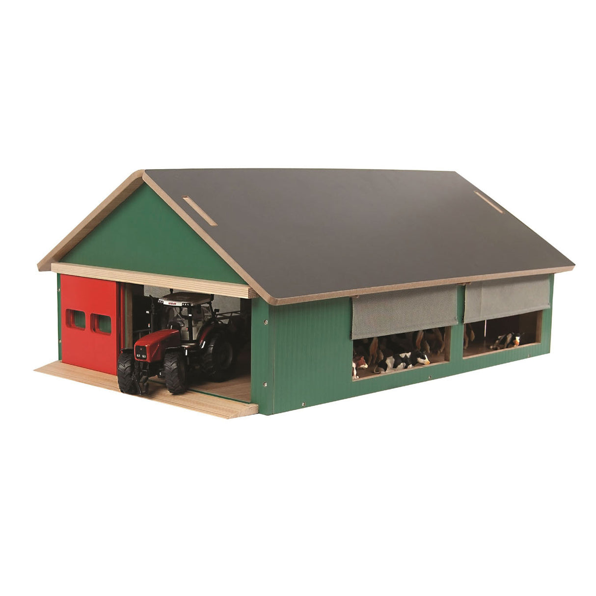 Kids Globe Stable med Windbreak Gaas 1:32