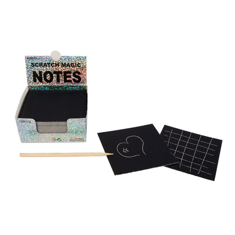 Scratch memo blade med rester