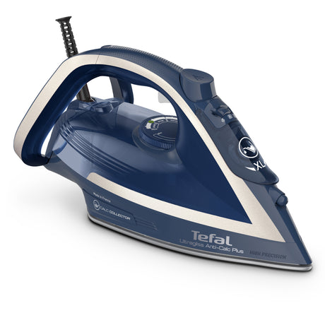 Tefal fv6830 ultragliss anti-calc plus dampstrygejern blå sølv