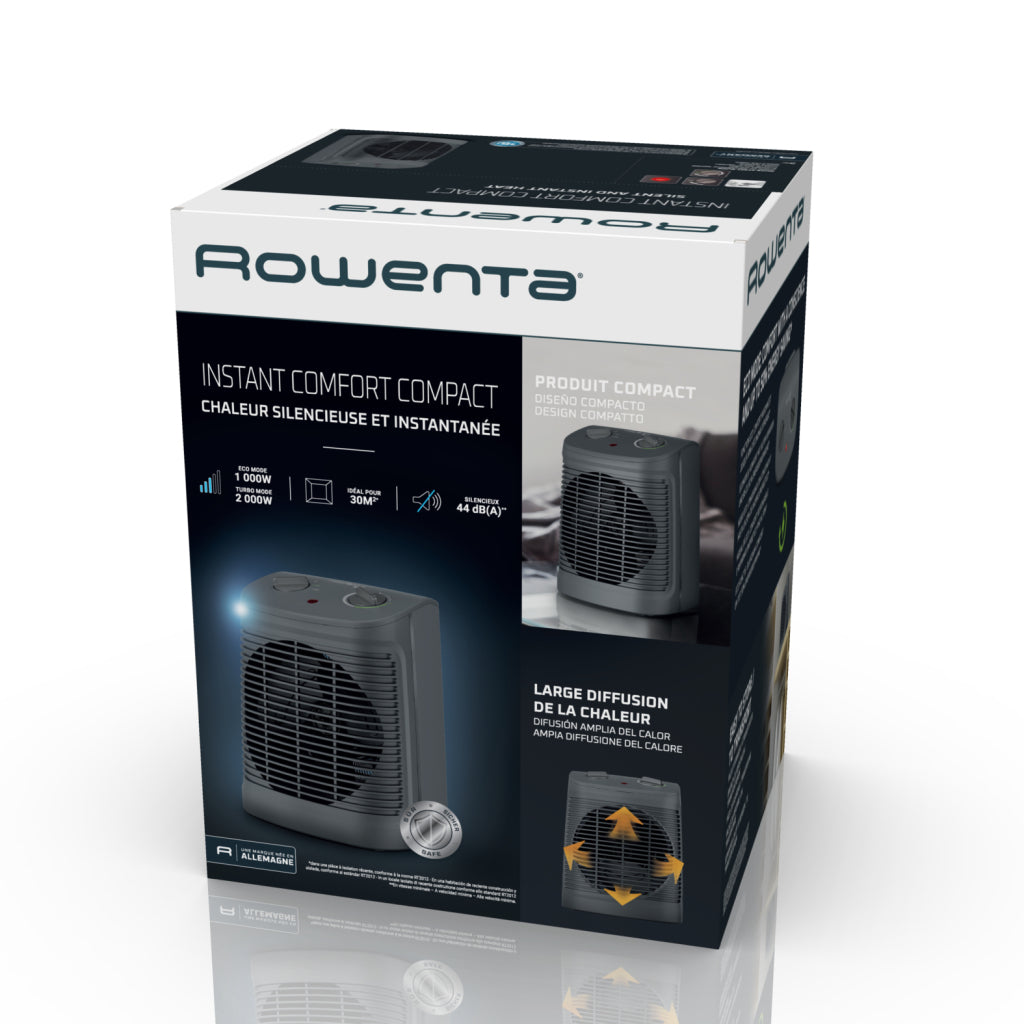 Rowenta so2321 varmeblæser 1800w grå