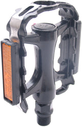Edge Pedal Set MTB Lav profil med polsk side Aluminium sort