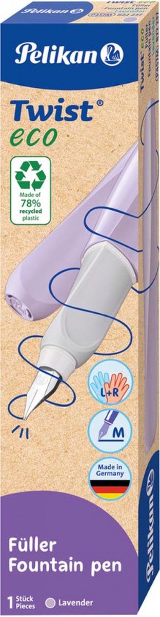 Pelikan fyldepen twist eco p457 lavendel m