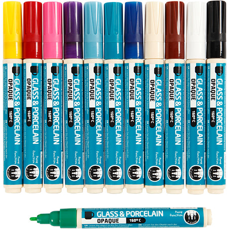 Creativ virksomhed https: www.cchobby.nl glas-og-porcelæn markør-linjetykkelse-2-4-mm-opaque-diverse-colors-12-piece-1-box